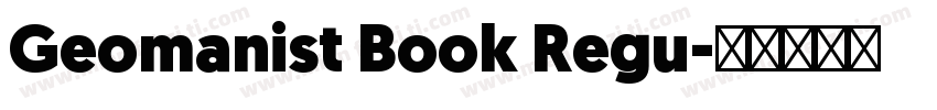 Geomanist Book Regu字体转换